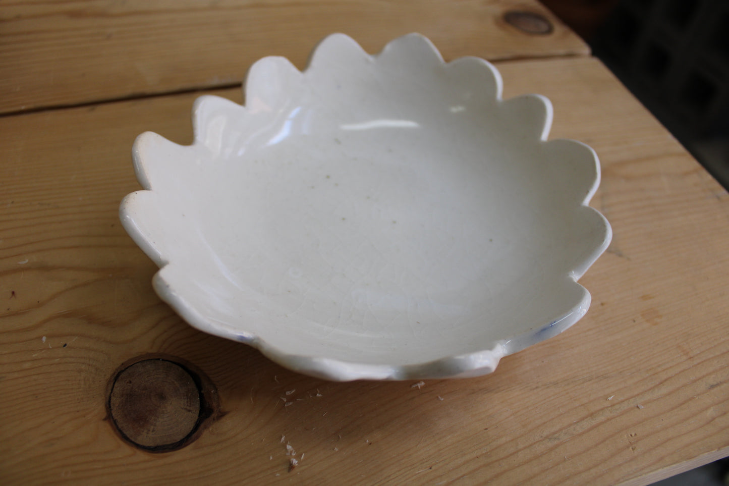 Scalloped Flower Dish