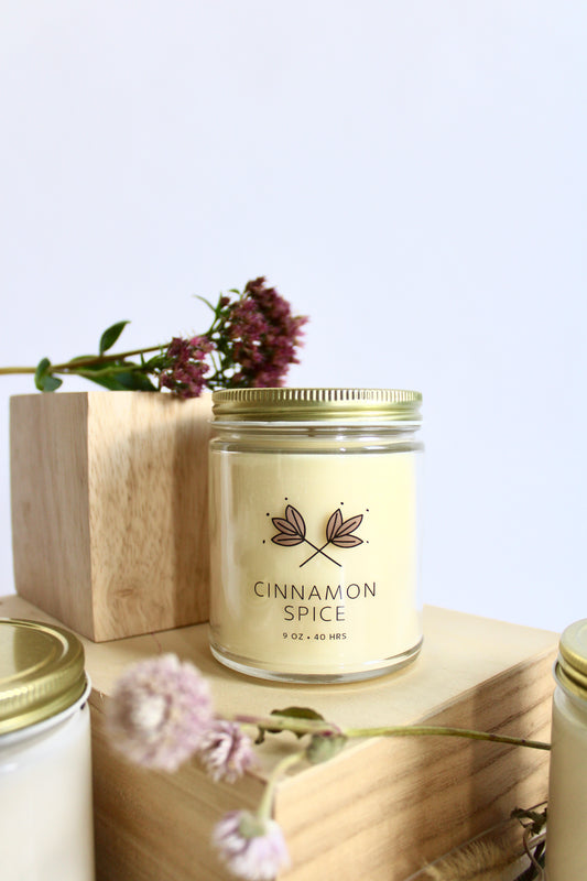 Cinnamon Spice Soy Wax Candle Jar
