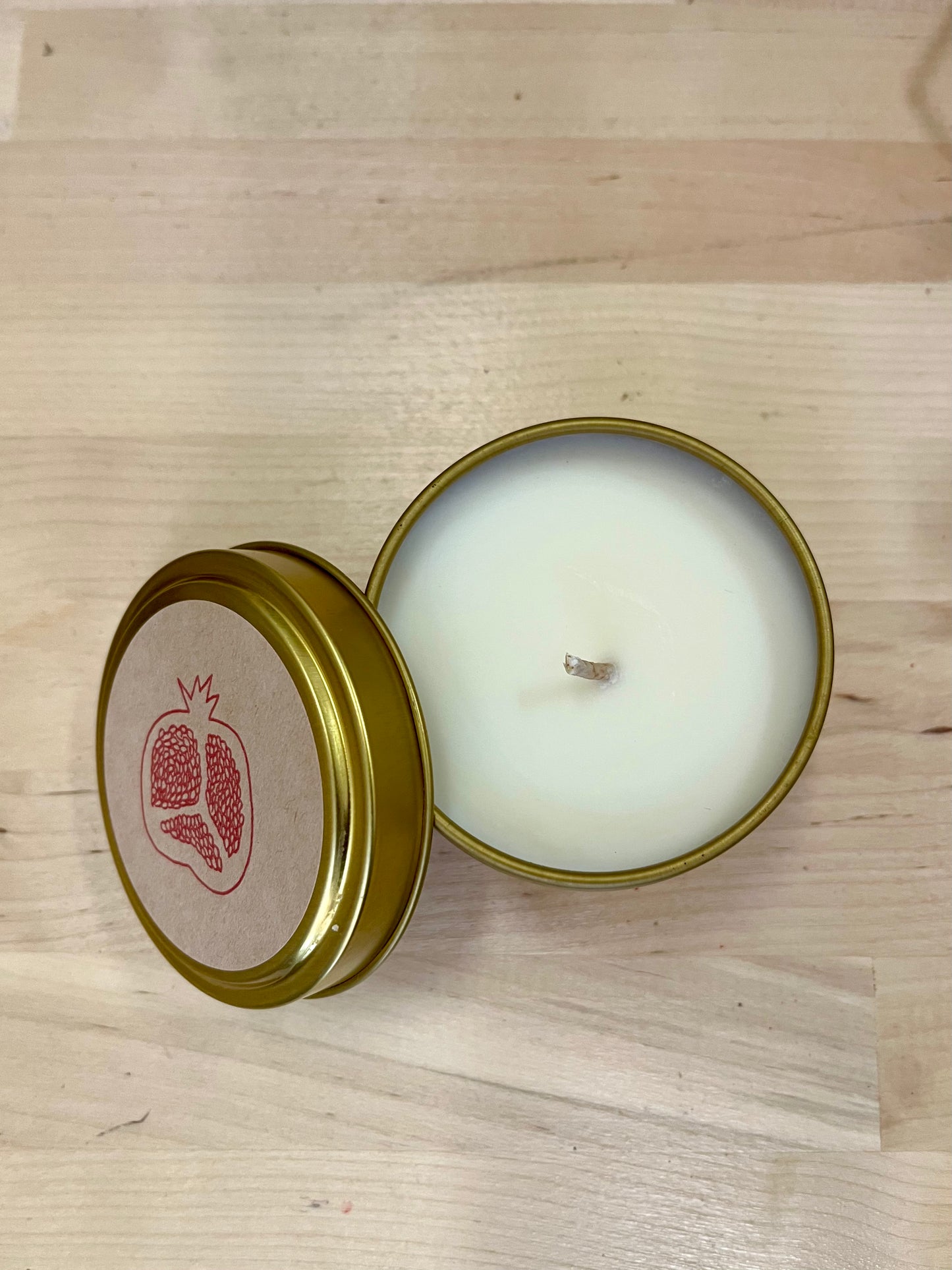 Pomegranate Soy Candle Tin