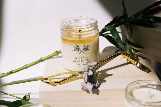 Aloe + Green Tea Soy Wax Candle Jar