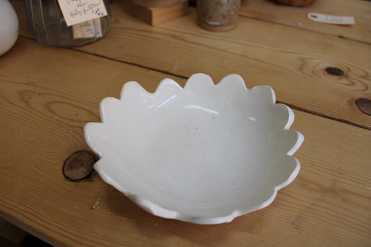 Scalloped Flower Dish