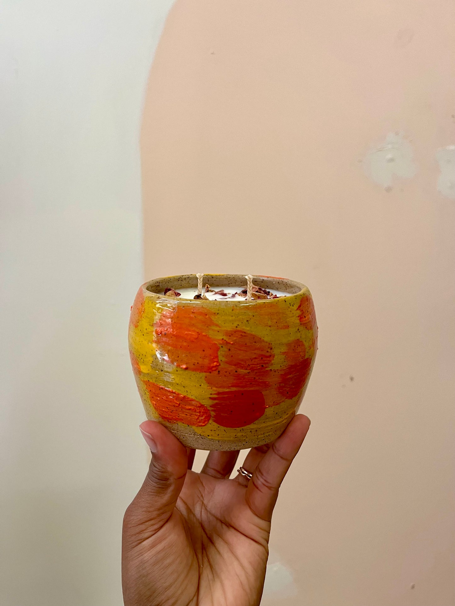 Painterly Ceramic Candles