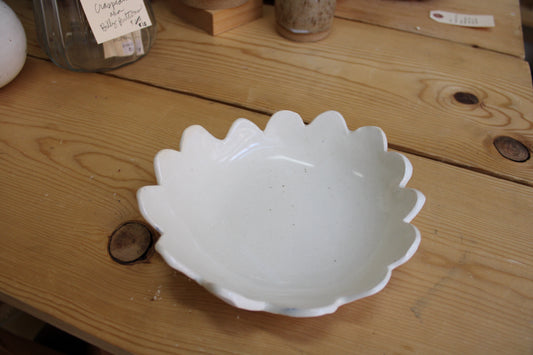 Scalloped Flower Dish