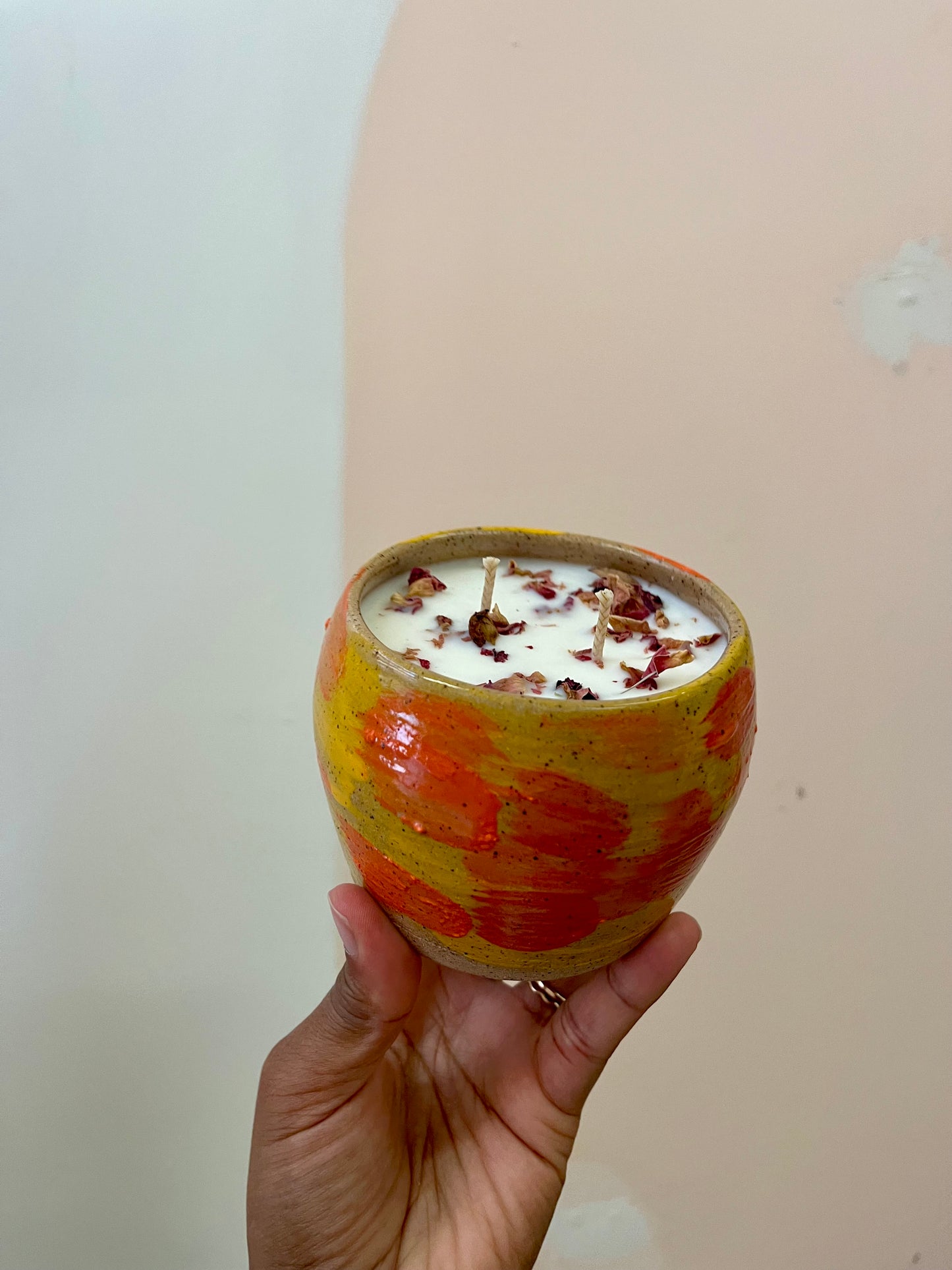 Painterly Ceramic Candles