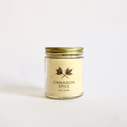 Cinnamon Spice Soy Wax Candle Jar