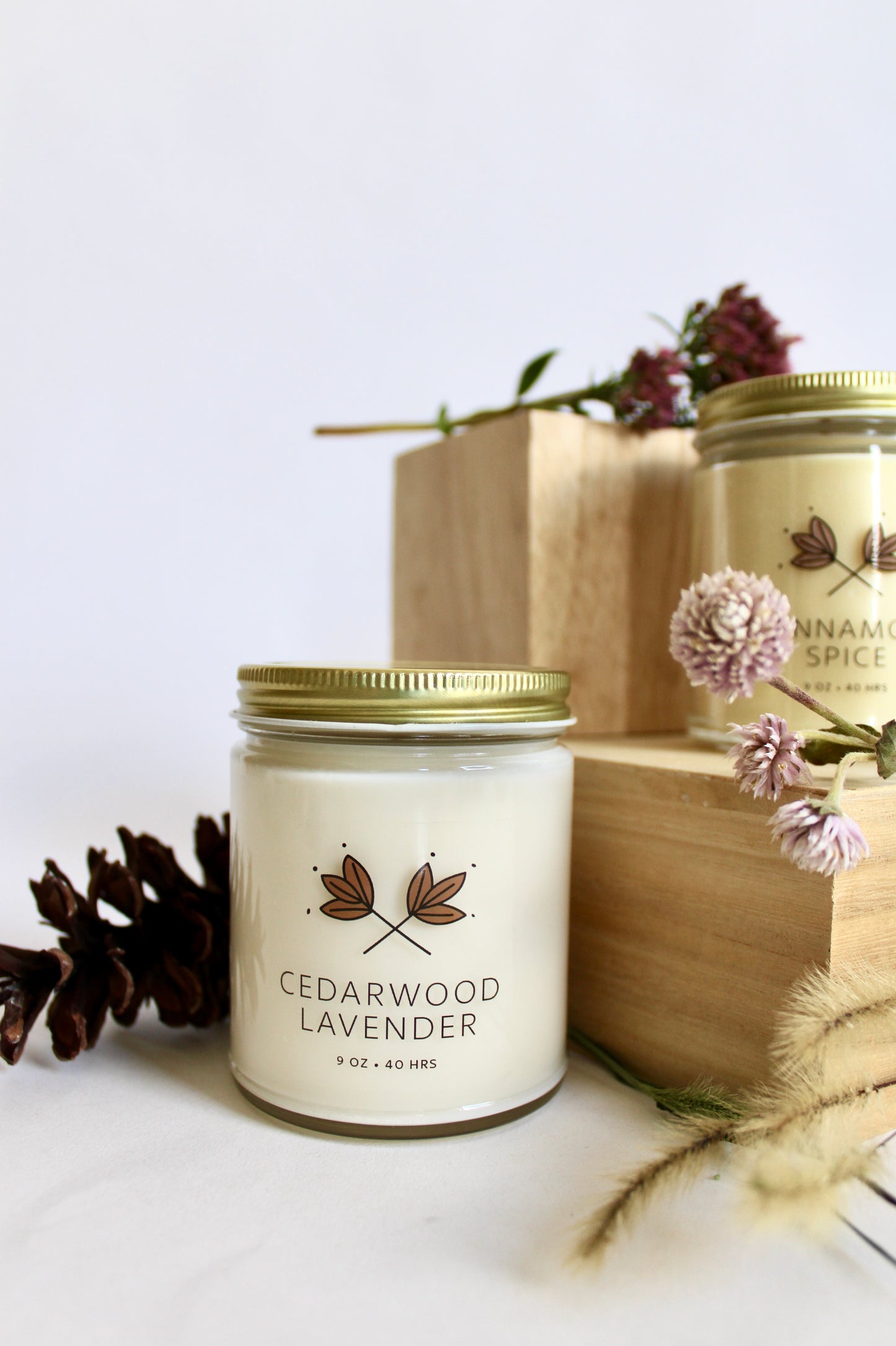 Cedarwood Lavender Soy Wax Candle Jar