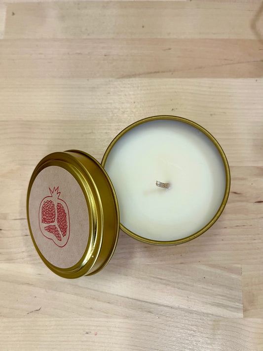 Pomegranate Soy Candle Tin