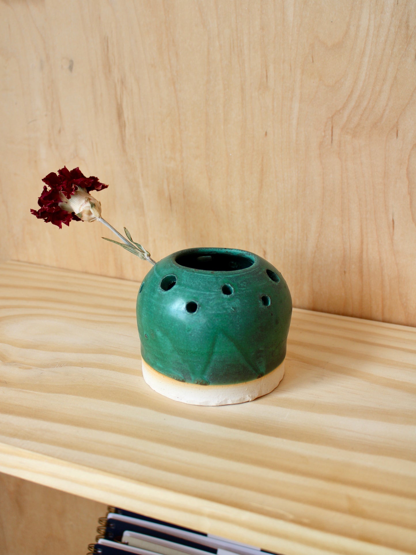 Flower Frog Ceramic Vase