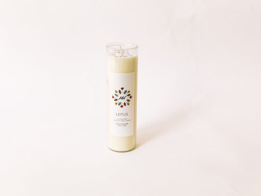 Lotus Soy Wax Prayer Candle