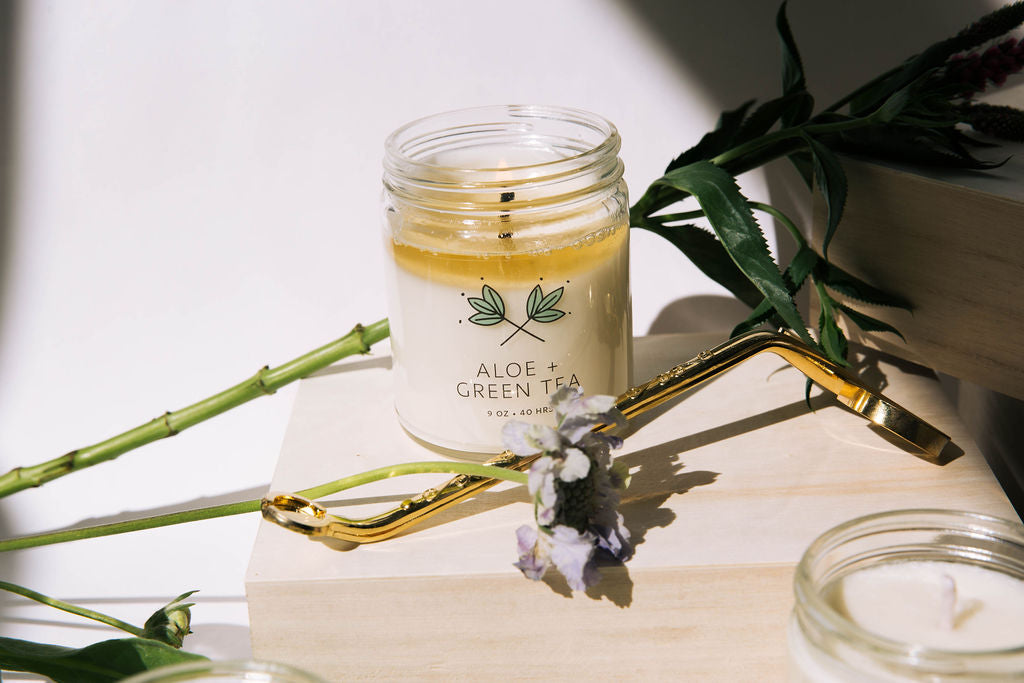 Aloe + Green Tea Soy Wax Candle Jar