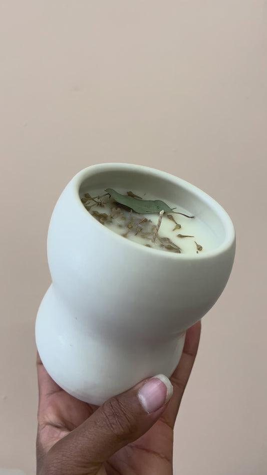 Cedarwood Vanilla Ceramic Candle